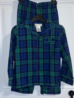 Saint Eve Kids Navy/blue Plaid Pajamas